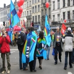 Manifestation  Bruxelles le 19 mars 2005 photo n17 